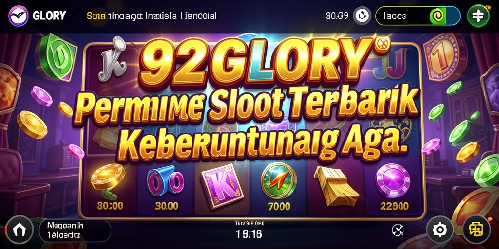 Screenshot gameplay 92GLORY menampilkan mesin slot yang menarik dan grafis yang cerah.