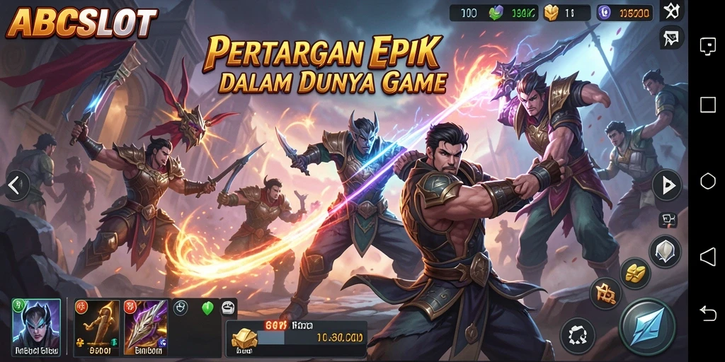 Screenshot utama gameplay Fighting yang menegangkan di ABCSLOT.