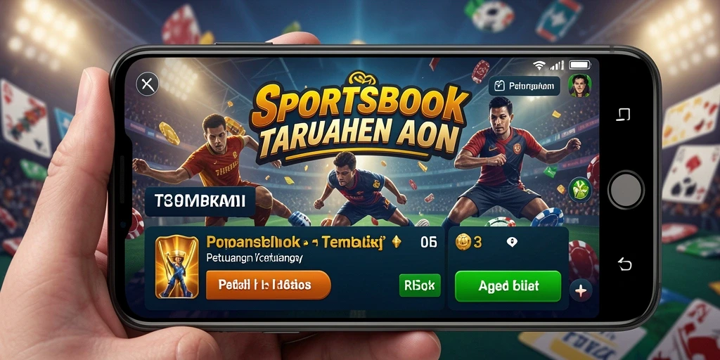 Screenshot menunjukkan antarmuka utama API33 dengan fitur taruhan olahraga.