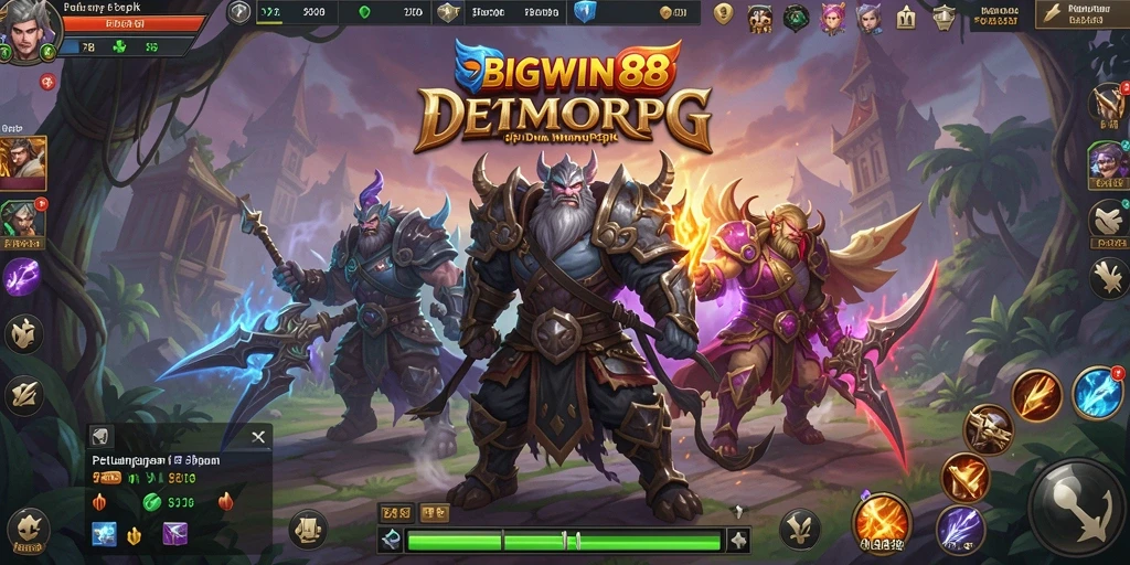 Tangkapan layar gameplay <strong>BIGWIN88</strong> menampilkan petualangan mendebarkan dan interaksi pemain.
