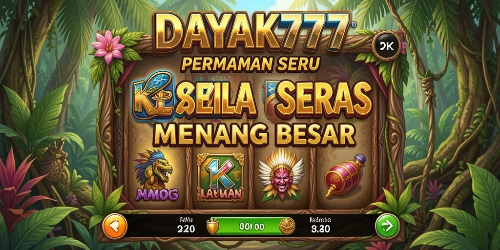 Tampilan gameplay Slot yang memukau dari DAYAK777.