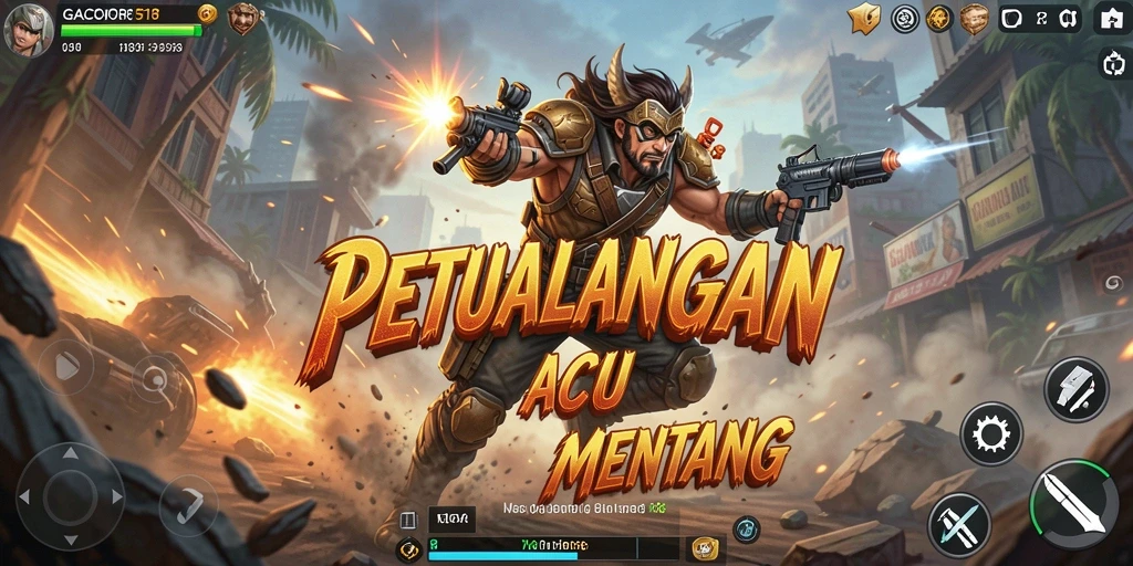 Screenshot menampilkan aksi cepat dan grafis menawan GACOR518.