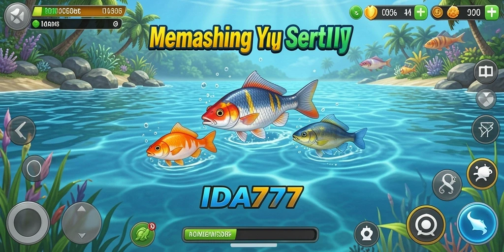 Screenshot gameplay IDA777 menunjukkan aksi memancing yang seru dan menantang.