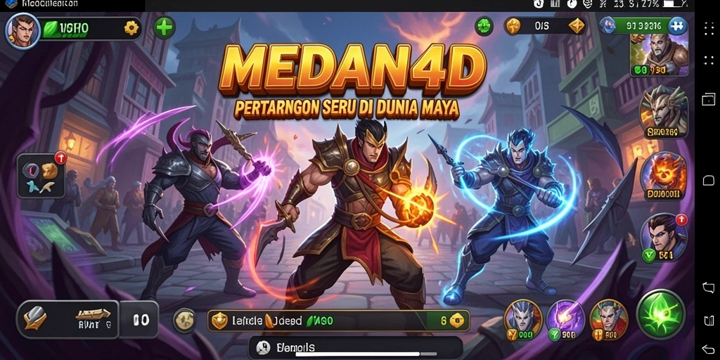 Tampilan pertarungan seru di MEDAN4D dengan berbagai karakter dan arena.