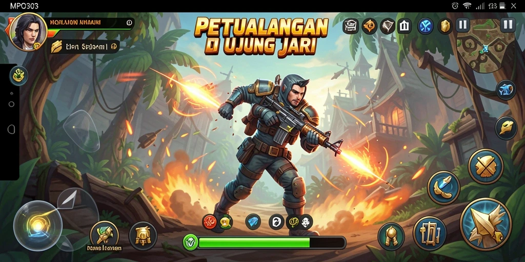 Screenshot MPO303 menunjukkan aksi mendebarkan dalam pertempuran penuh strategi.