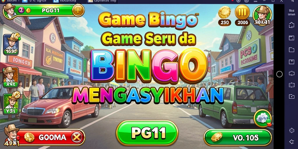 Tampilan gameplay seru PG11 saat permainan Bingo berlangsung.