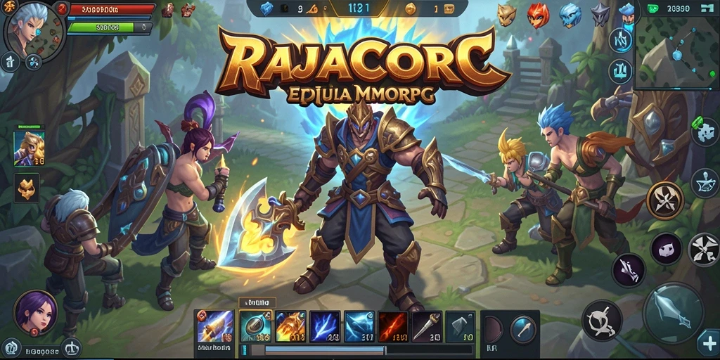 Gameplay menarik RAJACORC yang penuh aksi dan petualangan MMORPG.