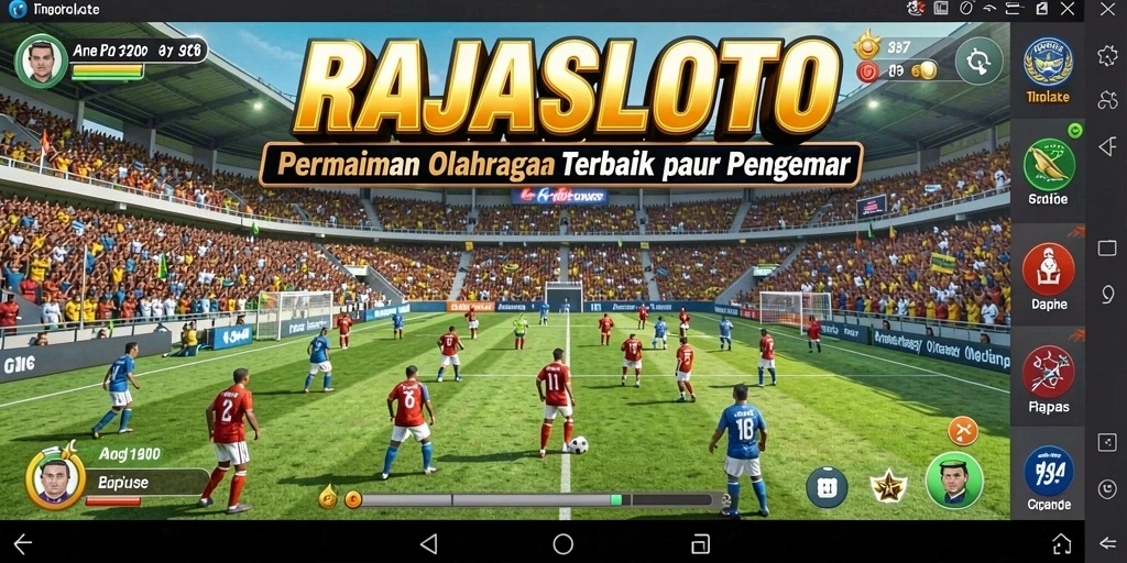 Gameplay RAJASLOTO yang mendebarkan dalam pertandingan olahraga.