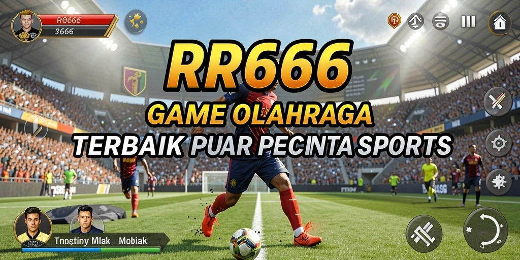 Tampilan utama gameplay RR666 dengan aksi olahraga yang mendebarkan.