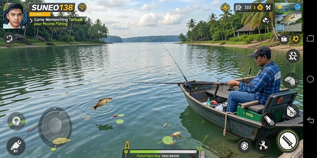 Tangkapan besar di SUNEO138, menunjukkan aksi memancing yang seru.