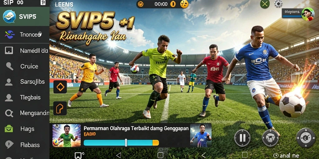 Tangkapan layar gameplay menarik dari SVIP5 dengan aksi olahraga yang seru.