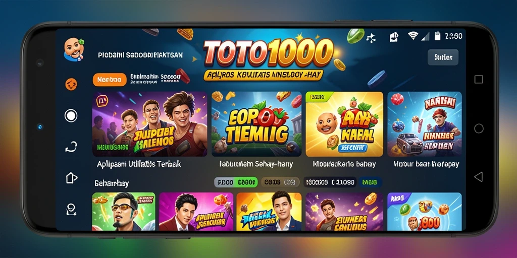 Tampilan antarmuka TOTO1000 yang sederhana dan fungsional.