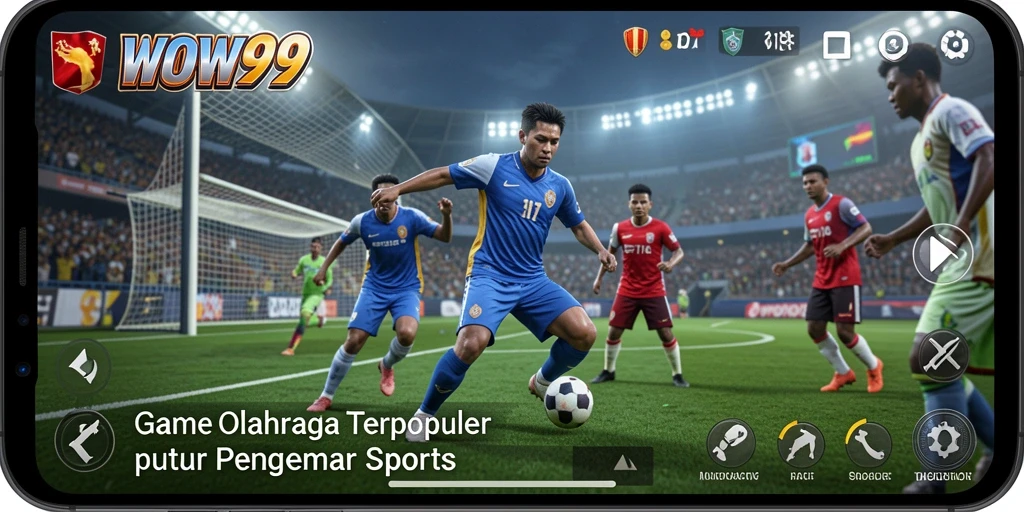 Screenshot WOW99 menampilkan aksi seru dalam permainan olahraga.